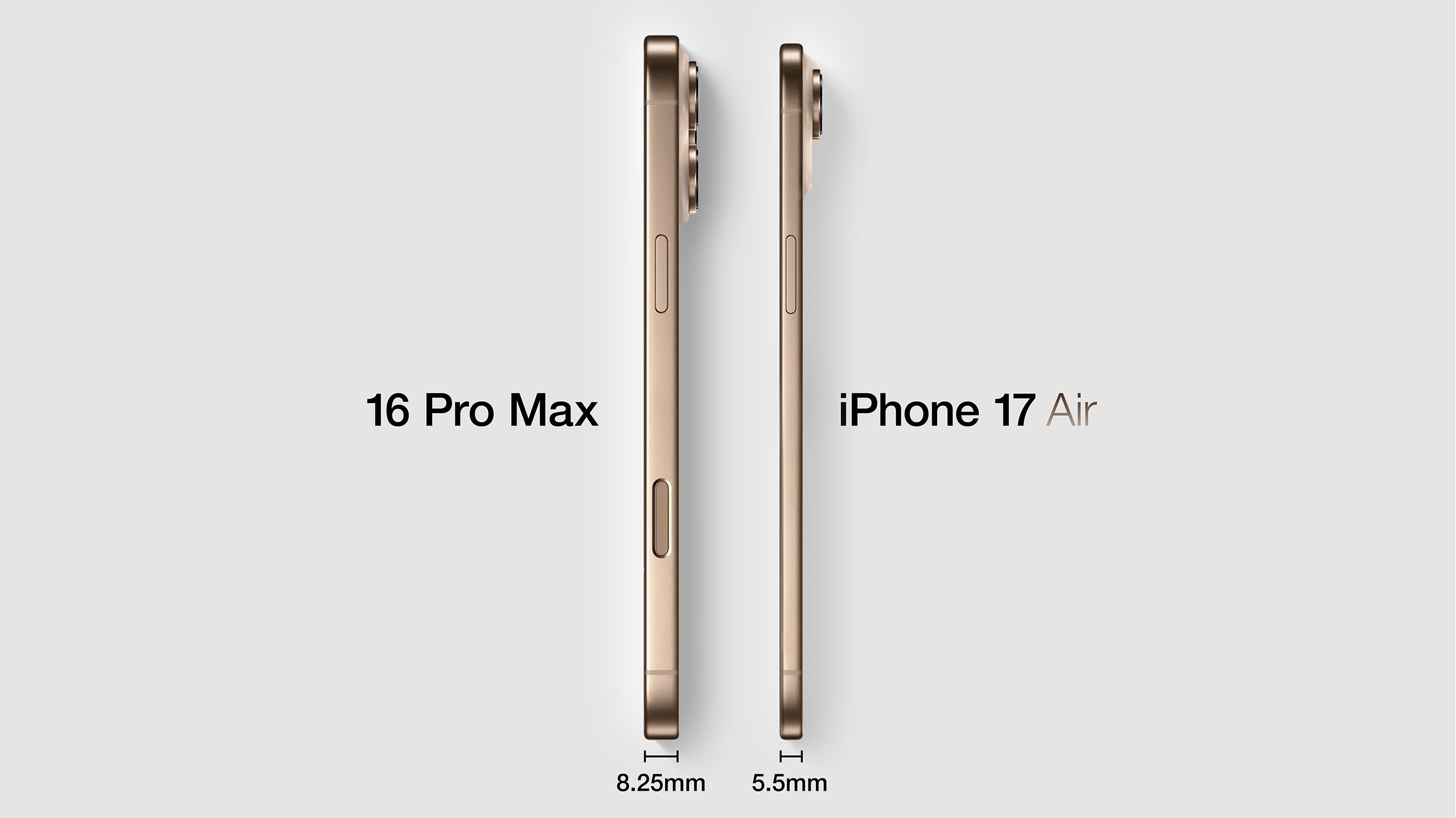 IPhone 17 Air And 17 Pro Max Allegedly Same Size Apart From Thickness IPhone 17 Air And 17 Pro Max Allegedly Same Size Apart From Thickness