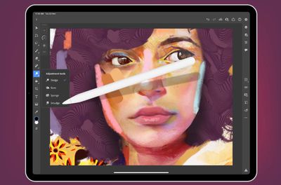 adobe photoshop ipad smudge