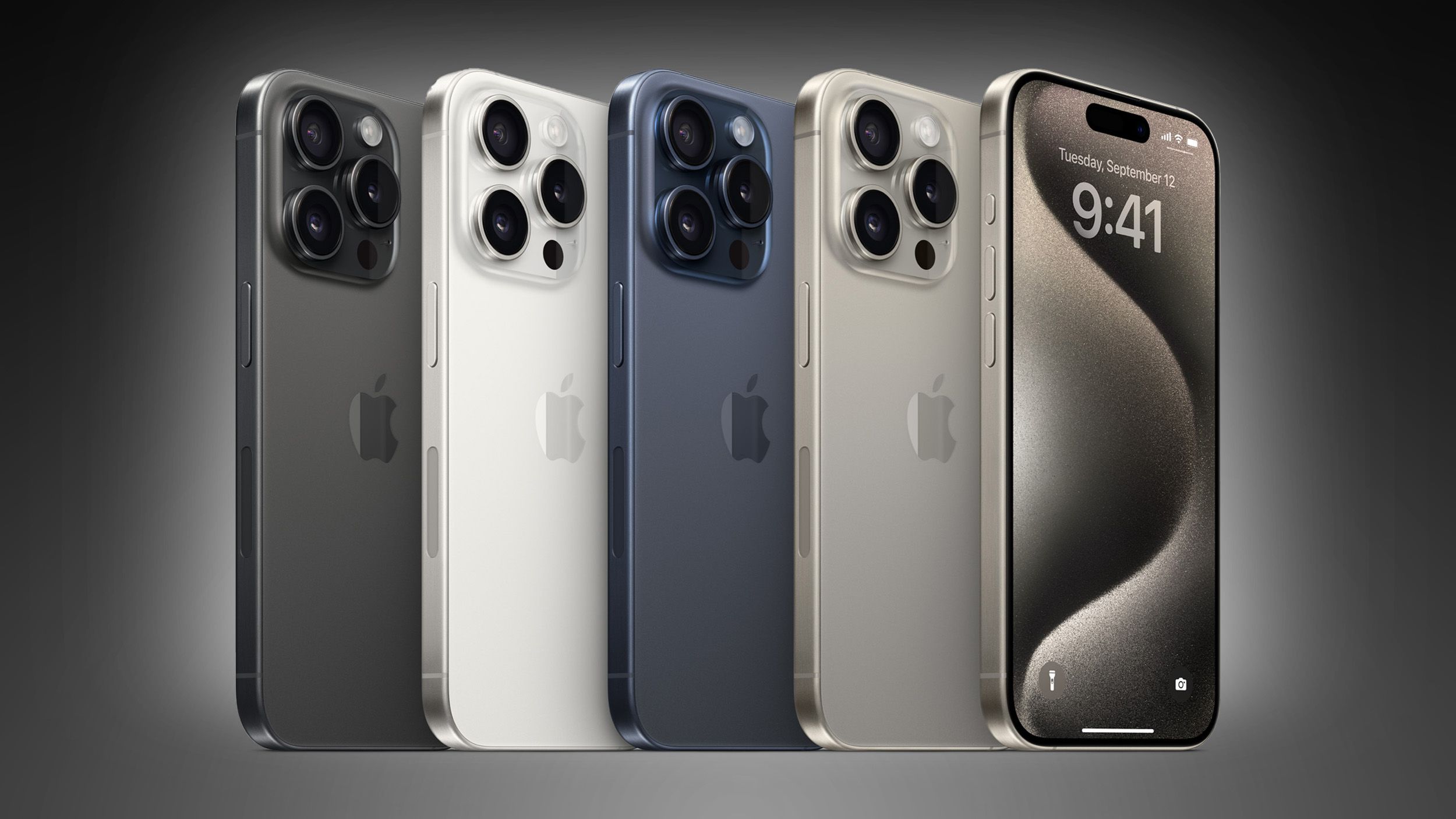 iPhone 15 Pro Lineup Feature Black