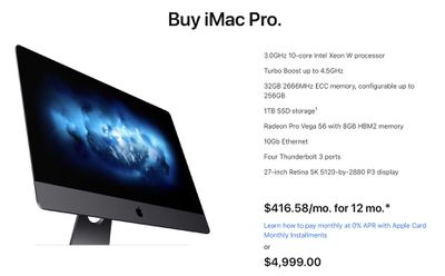 imac pro 10 core