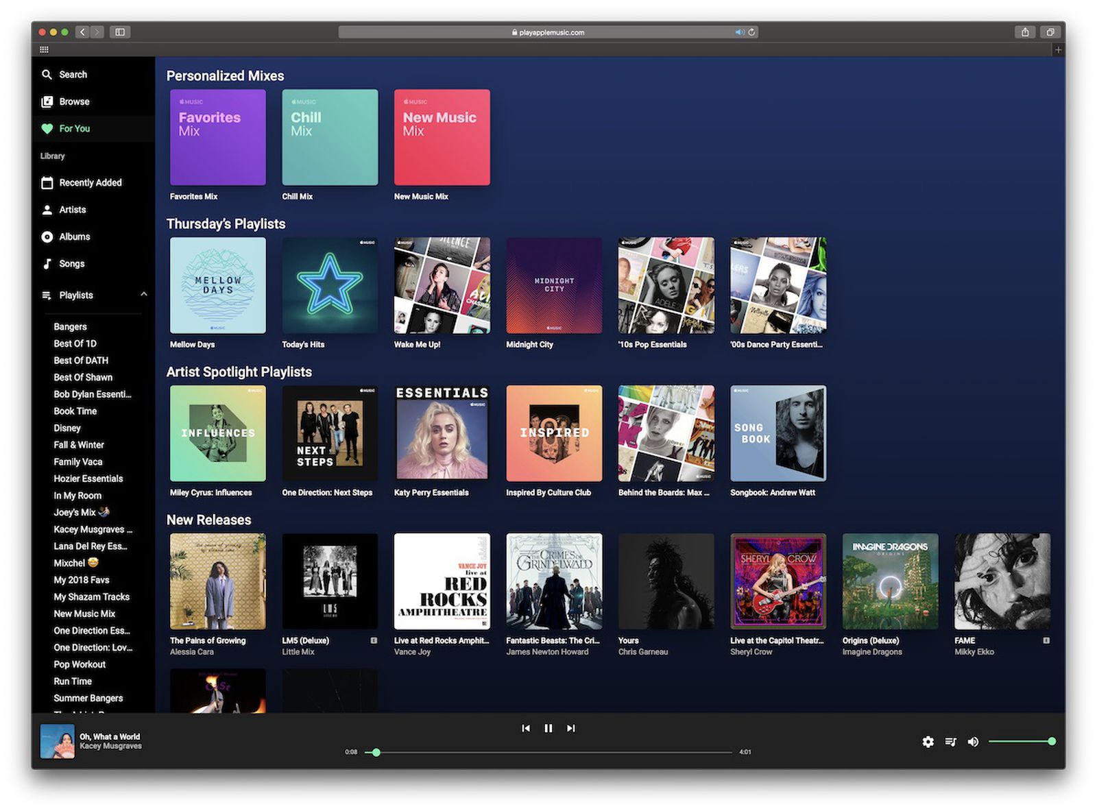 Apple Music Gets Unofficial Web Player With Full Library, 'For You ...