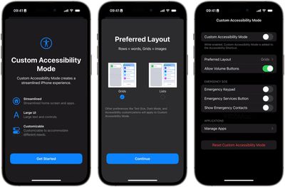 Custom Accessibility Mode iOS 16