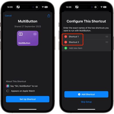 multibutton shortcut