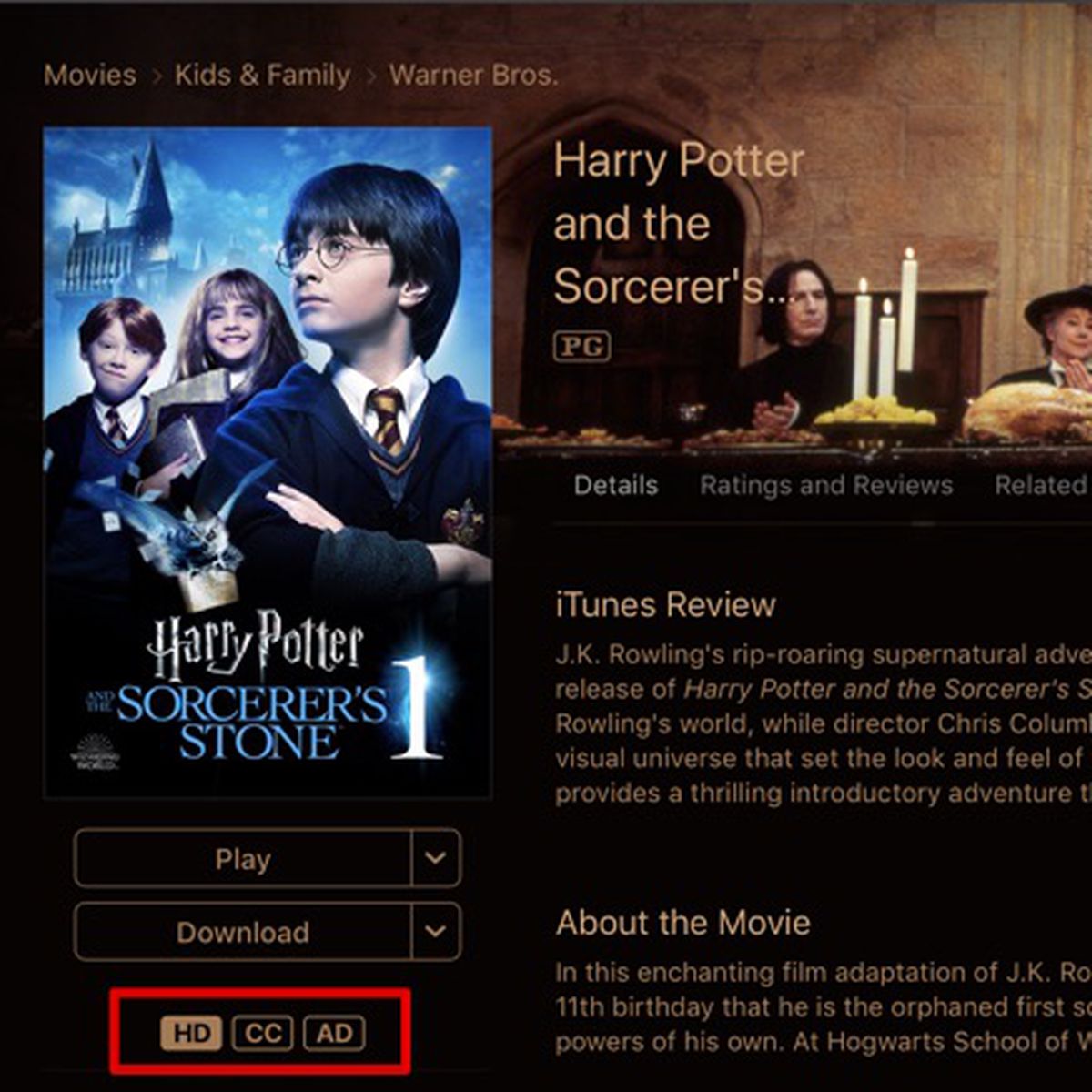 Harry Potter Stream 4k Many Warner Bros Movies Have Reverted to HD Instead of 4K on iTunes and in  User Movie Libraries [Update] - MacRumors