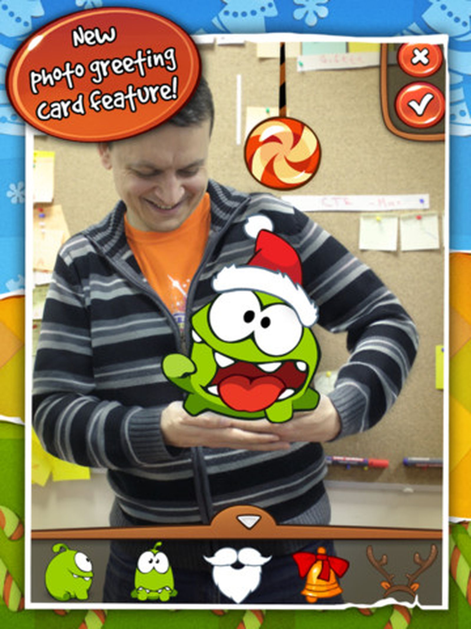 Om Nom Returns for the Holidays in Cut the Rope: Magic