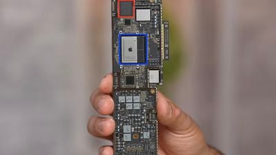 M2 MacBook Air Logic Board - MacBook Air Teardown تراشه M2 و تراشه تک ذخیره‌سازی را برای مدل 256 گیگابایتی نشان می‌دهد