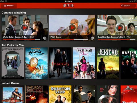 Netflix for iOS Updated with New iPad Interface - MacRumors