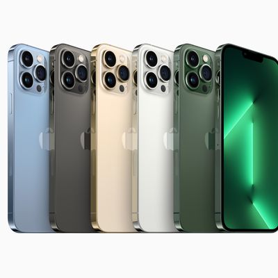 Apple iPhone 13 Pro color lineup 2022