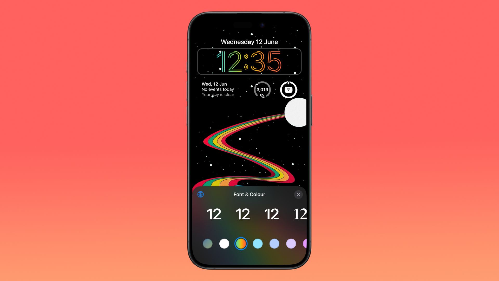 iOS 18 Lock Screen Customization Options Include Multicolor Clock - 3uTools