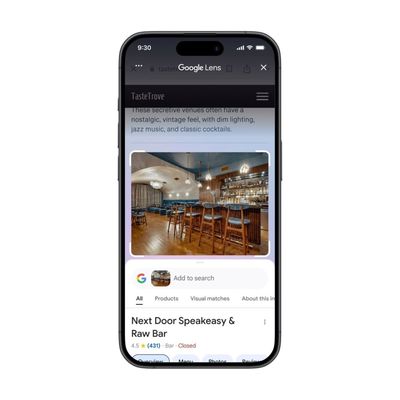 google lens search this screen