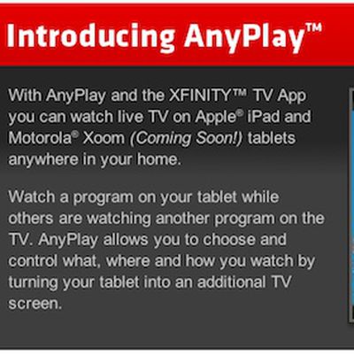 comcast introducing anyplay