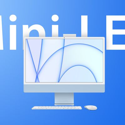 iMac M1 Blue Mini LED Feature