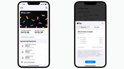 اسکرین شات های Apple Pay Later