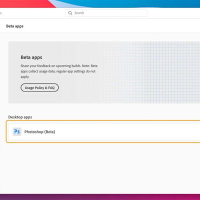 adobe photoshop beta