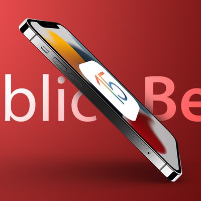 iOS 15 banner public beta red