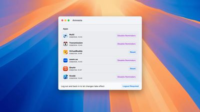 Amnesia App Offers Easy Way to Get Rid of Monthly Access Reminders for Screen Capture Apps