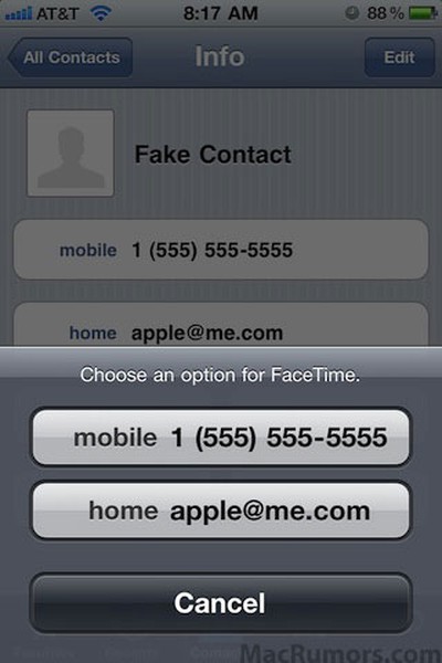 facetime and messenger login from a different phone alert