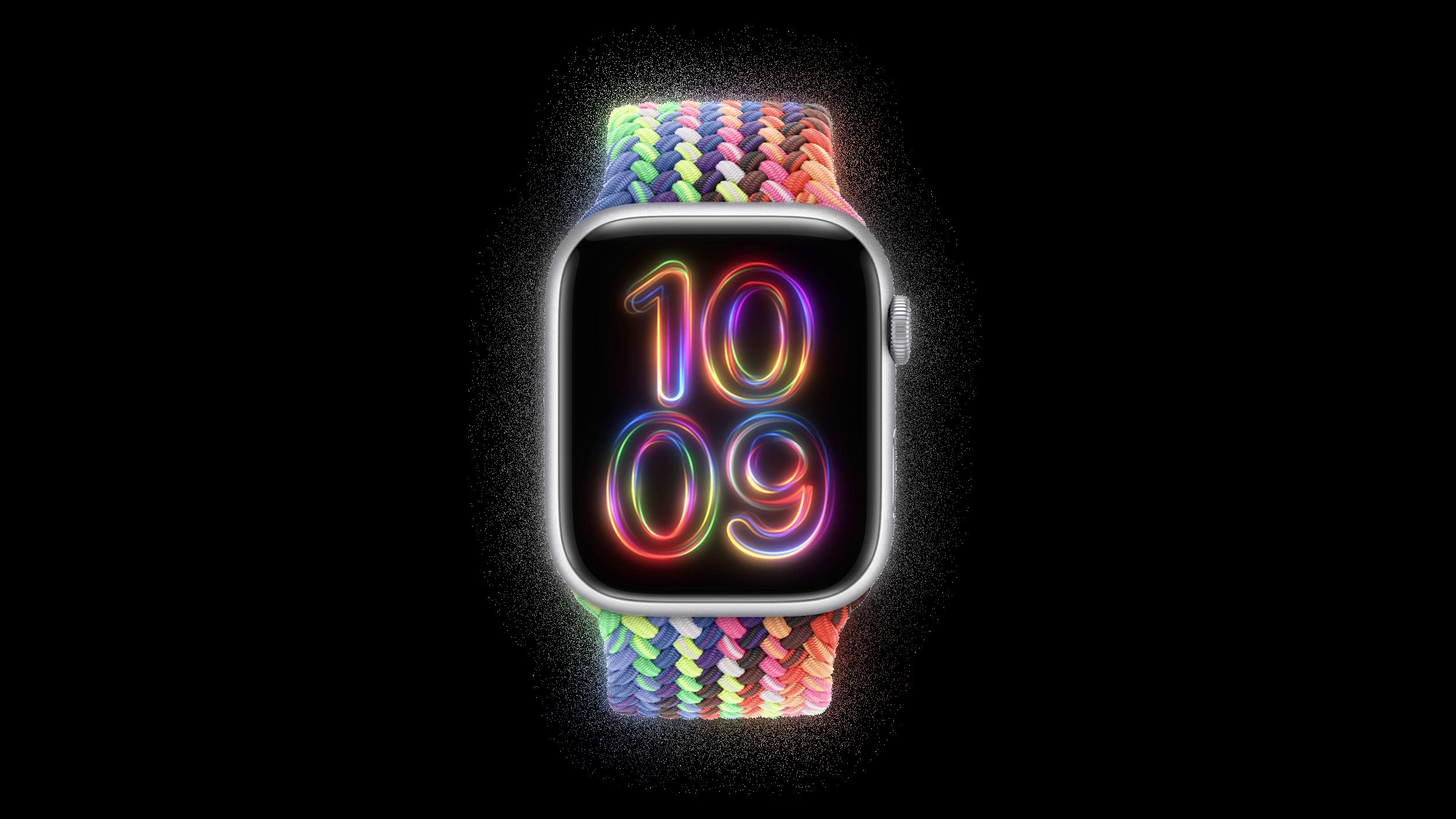 Apple stellt die 2024 Pride Edition vor, ein eingliedriges Armband und Zifferblatt