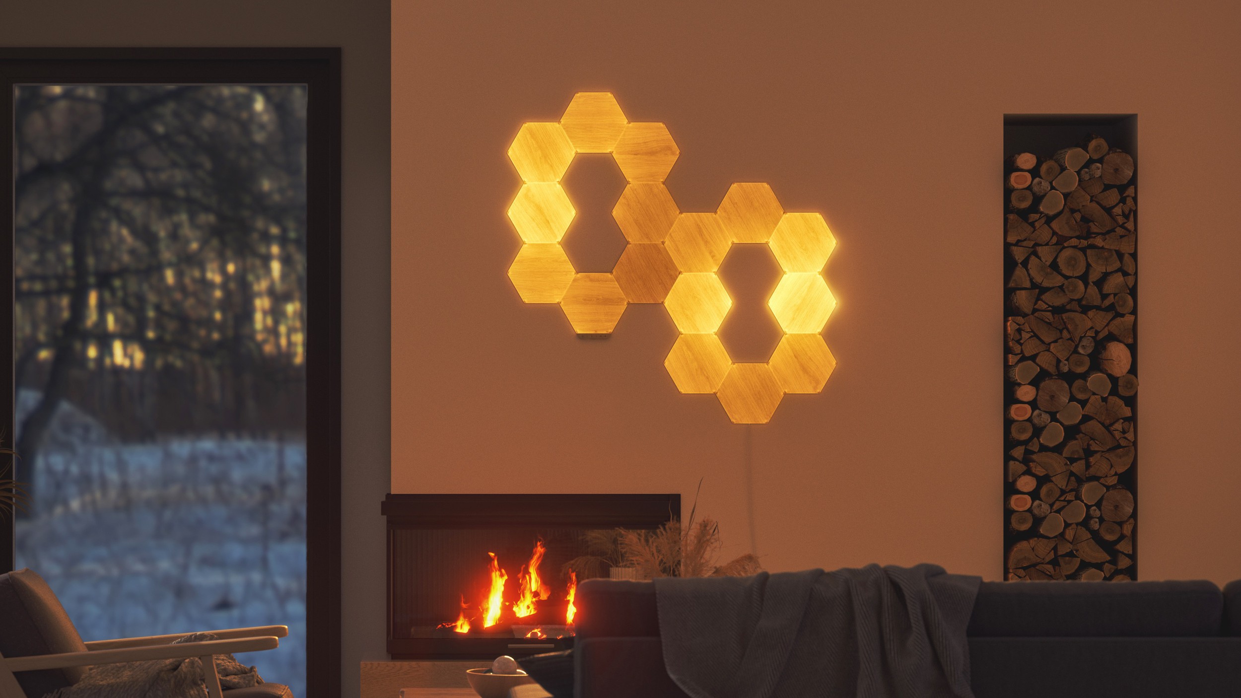 Sedar Link Review Nanoleaf's WoodStyle Hexagons Add Attractive