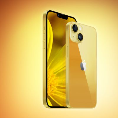 iPhone14 Yellow Mock 3