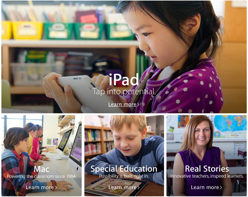 Apple Revamps and Expands its Education Page Ahead of iOS 7 Launch