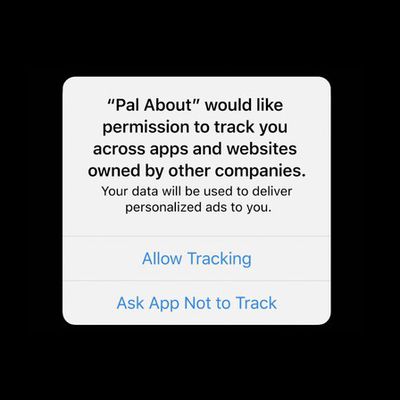 app tracking pop up ios 14