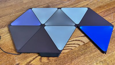 nanoleaf black panels blue colors