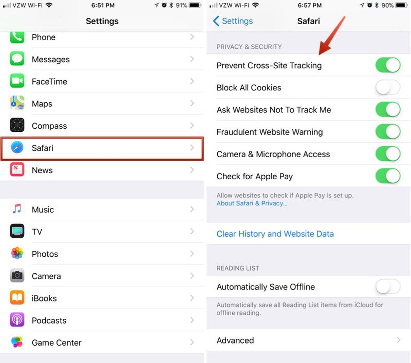 Safari in iOS 11: Enabling Cross-Site Tracking Prevention to Protect ...