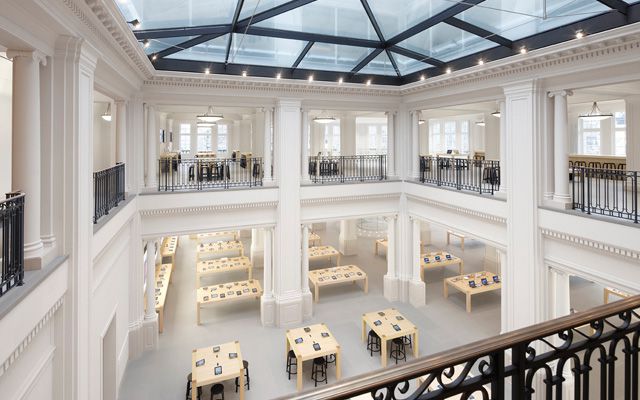 new glass enclosed stanford apple store nearing grand opening image