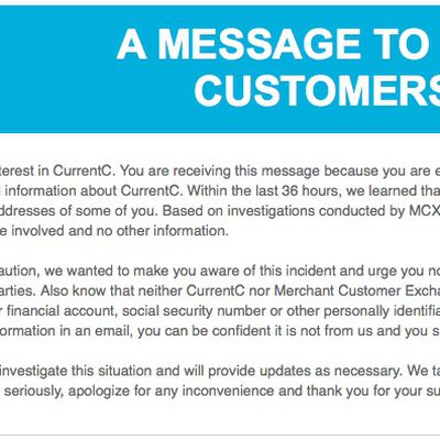 mcx currentc email breach