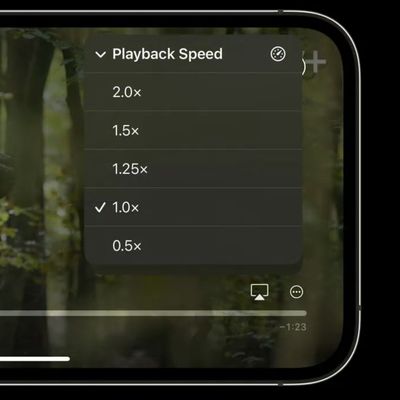 ios 16 playback speed menu