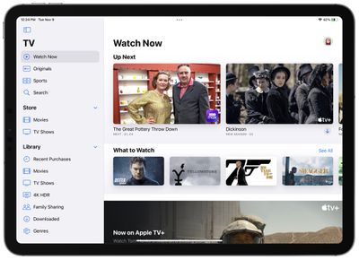 Diseño de aplicaciones de TV iOS 15 2