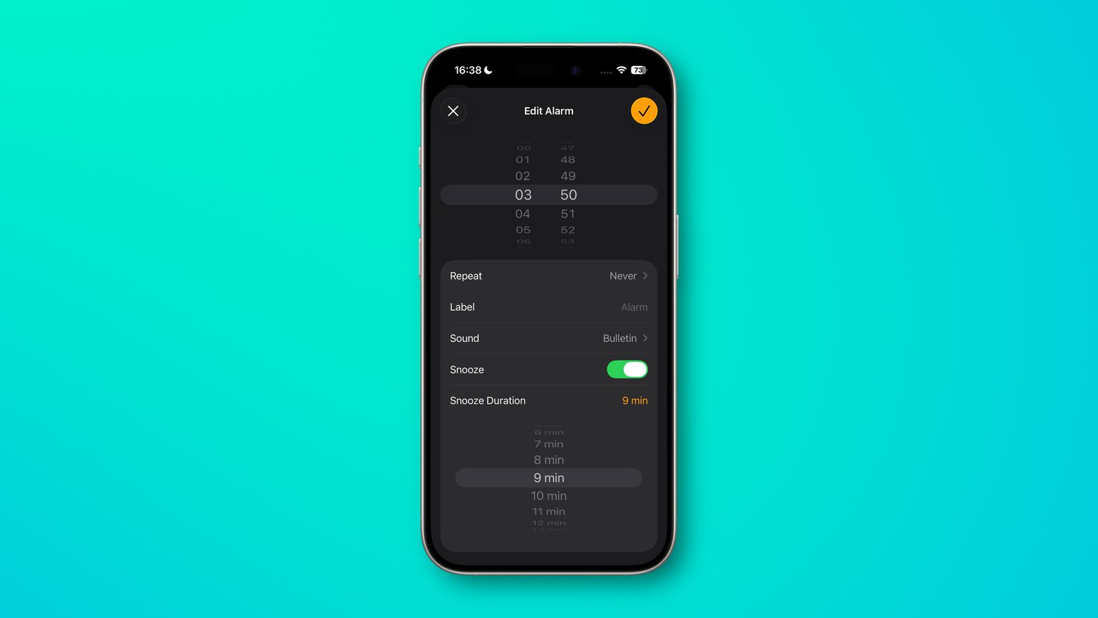 iOS 26 Adds Custom Snooze Times After Years of 9-Minute Tyranny - MacRumors