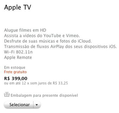 apple tv brazil