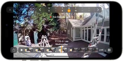 eve outdoor cam timeline - بررسی: دوربین نورافکن Eve's Outdoor Floodlight ویدیوی ایمن HomeKit متمرکز بر حریم خصوصی ارائه می‌کند