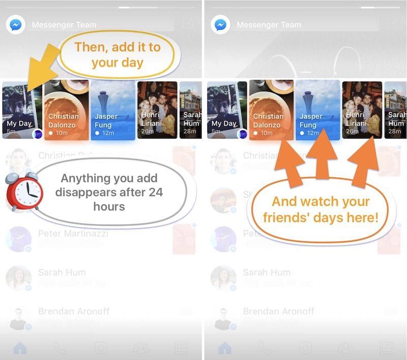 facebooks snapchat clone expanding image
