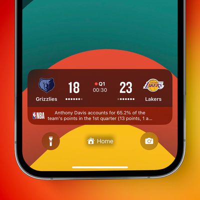 NBA Live Activities Feature