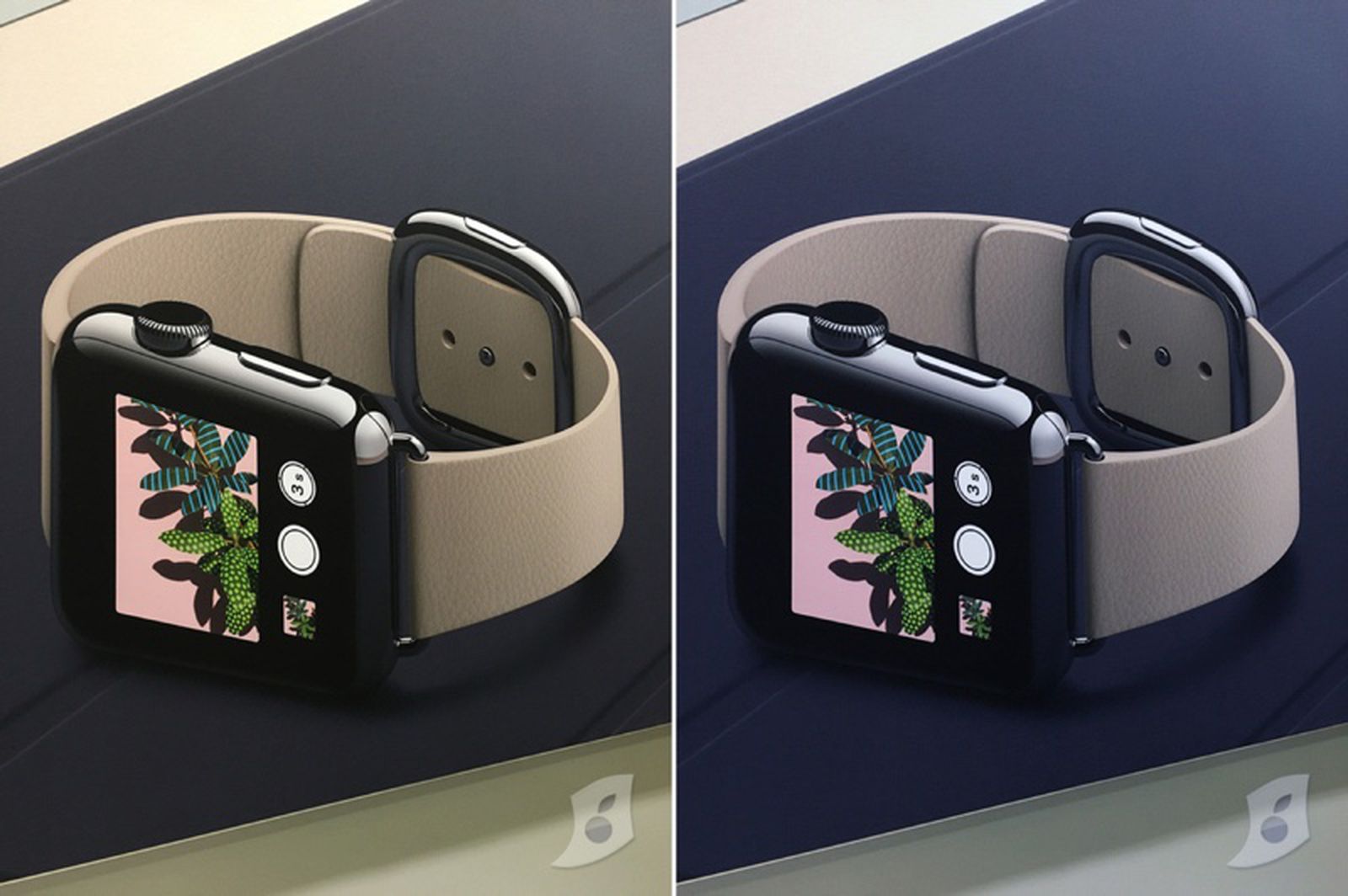 apple watch in sand