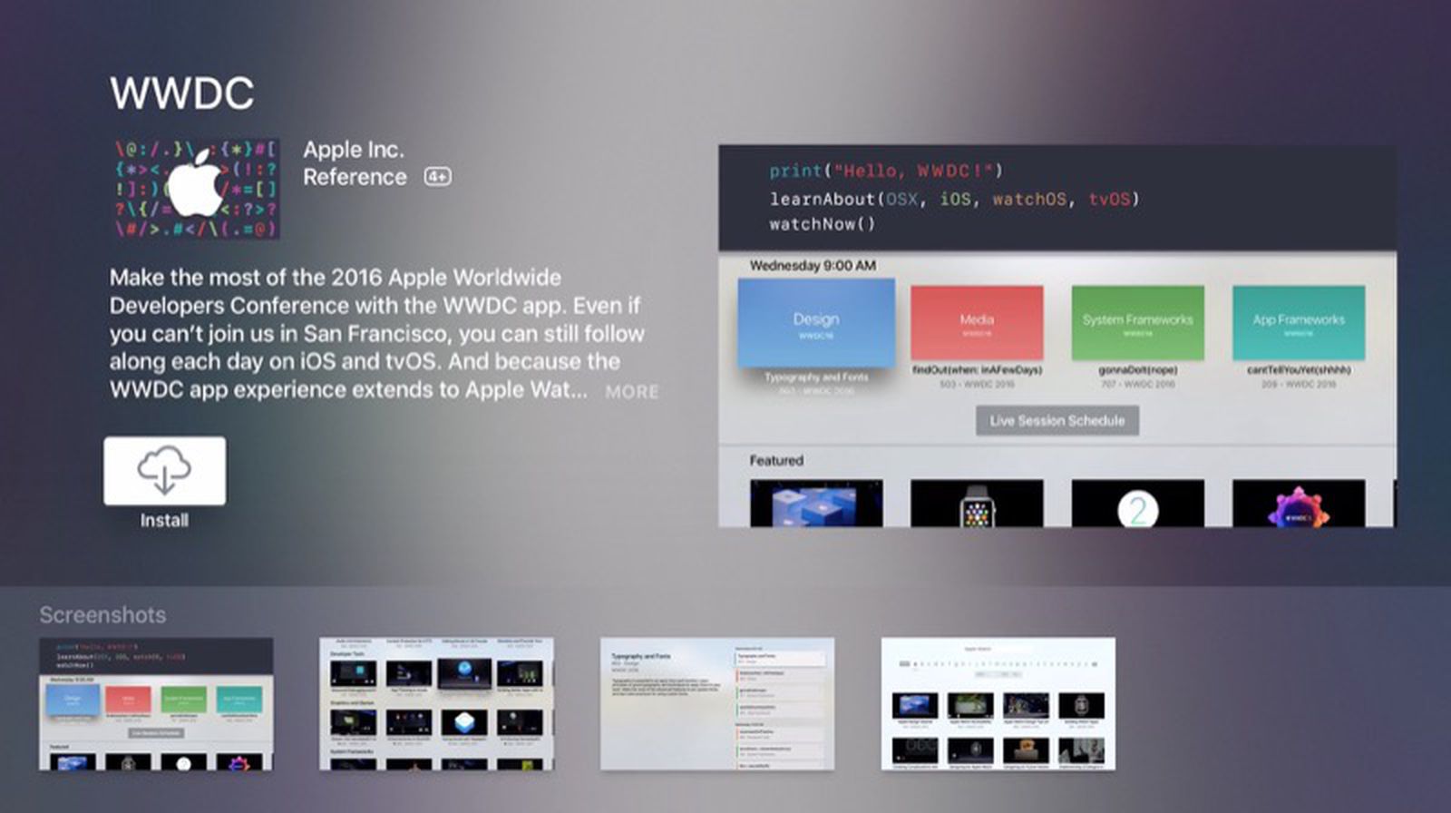Apple Updates Official WWDC App With New Look, Apple TV Compatibility