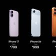 iphone lineup prices