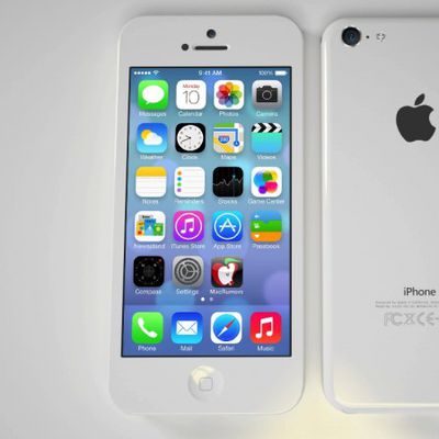 low cost iphone render white
