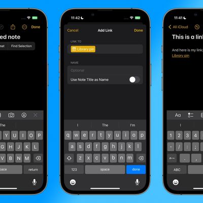 linking notes ios 17