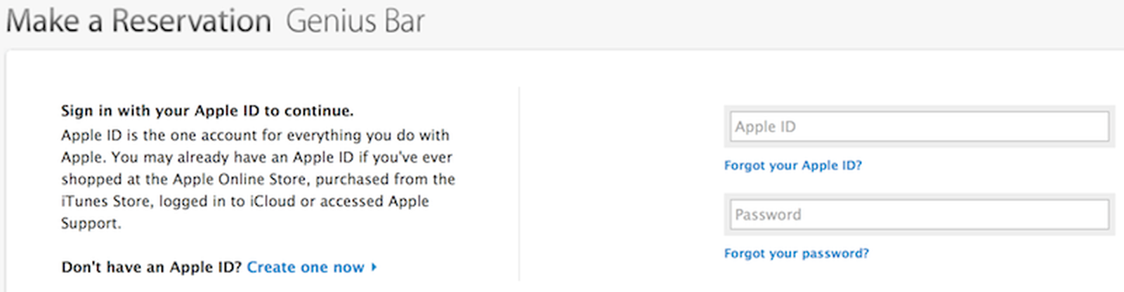 Apple Now Requiring Apple ID To Make Genius Bar Appointments Online ...