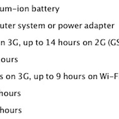 iphone 4s battery specs