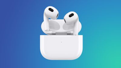 Picture of AirPods 3 in blue