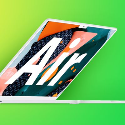 macbook air rounded mock green