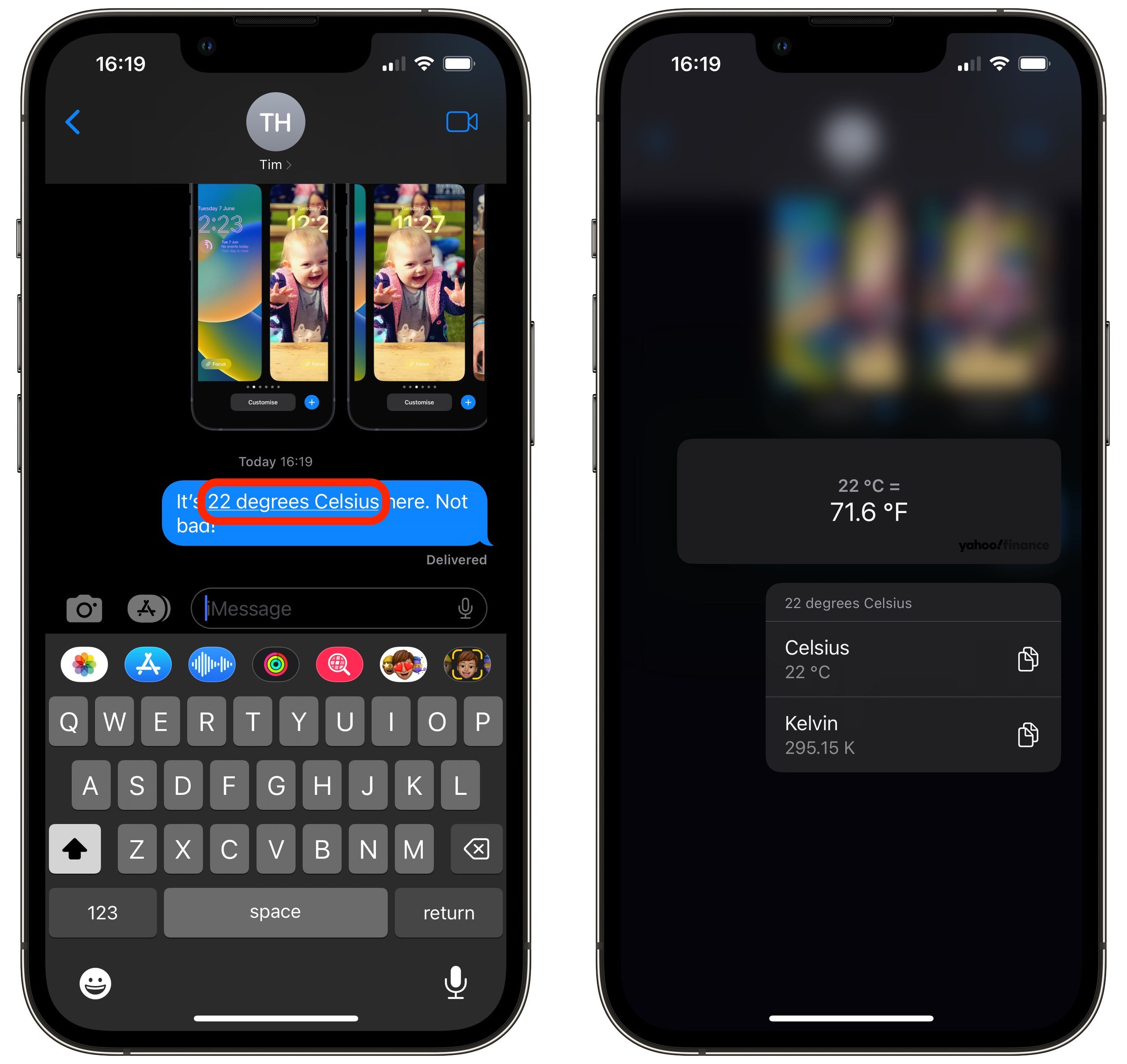 iOS 16 How to Convert Currencies, Time Zones, Temperatures, and More