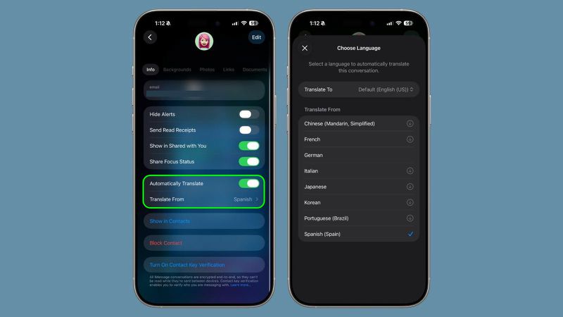 iOS 26: Use Live Translation in Messages - MacRumors