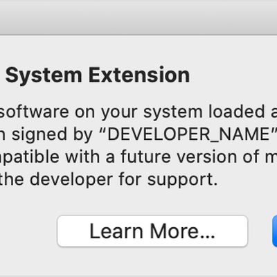 macos catalina legacy system extension alert