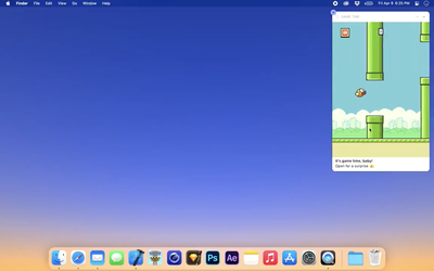 macos flappy bird notfication